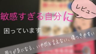 敏感すぎる自分に困っていますレビュー